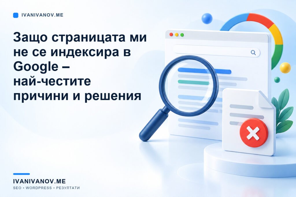 zashto stranitsata mi ne se indeksira v google nay chestite prichini i resheniya