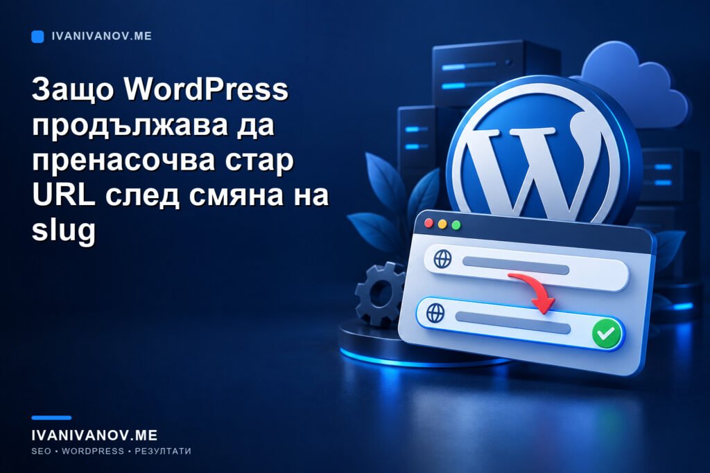 zashto wordpress prodalzhava da prenasochva star url sled smyana na slug