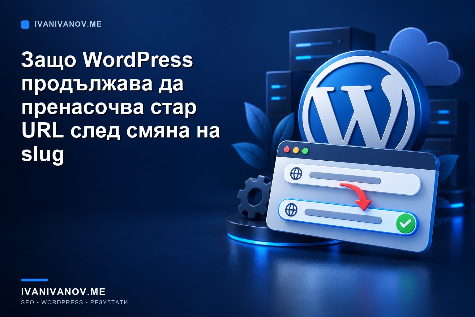 zashto wordpress prodalzhava da prenasochva star url sled smyana na slug